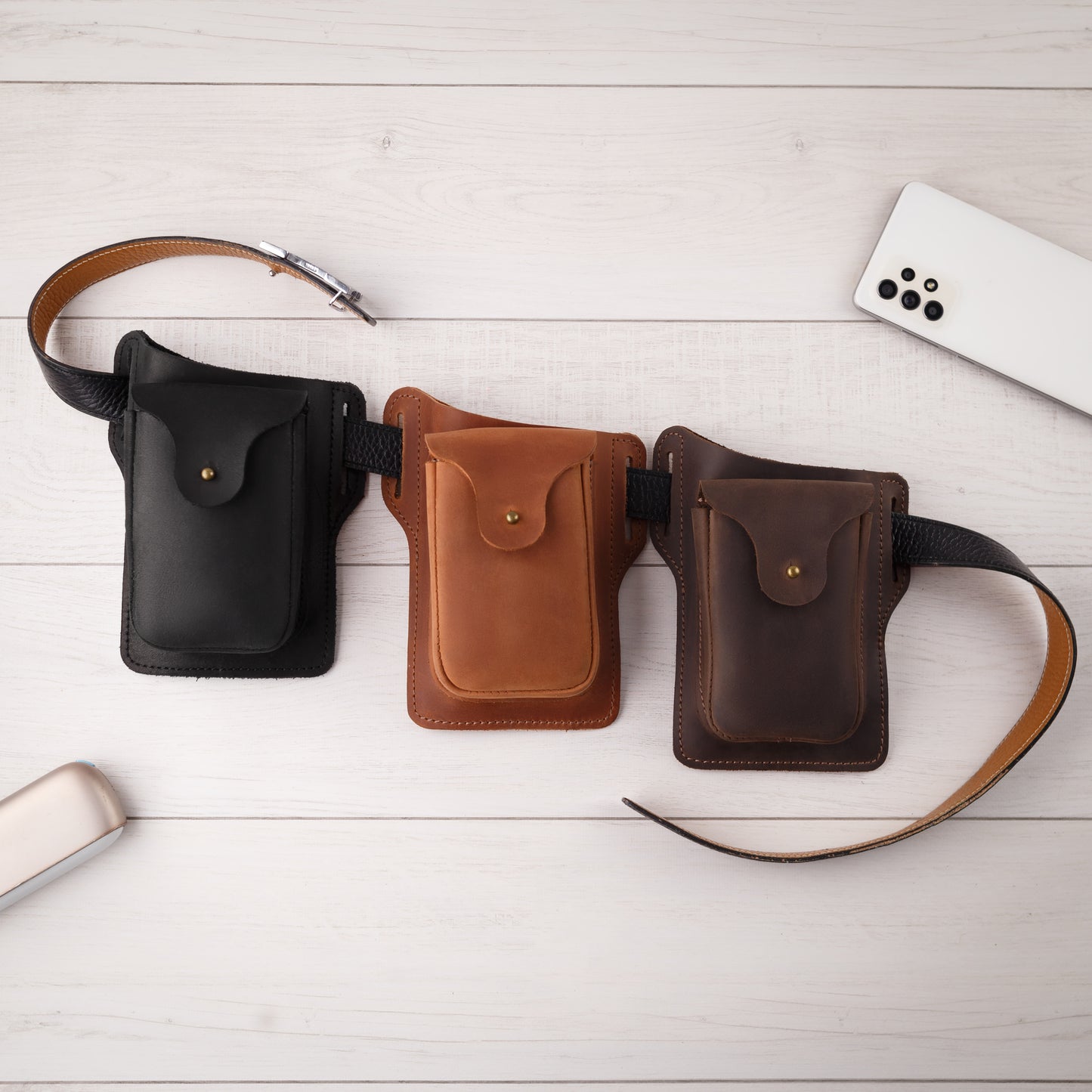 Leather EDC pouch, EDC belt pouch, EDC wallet