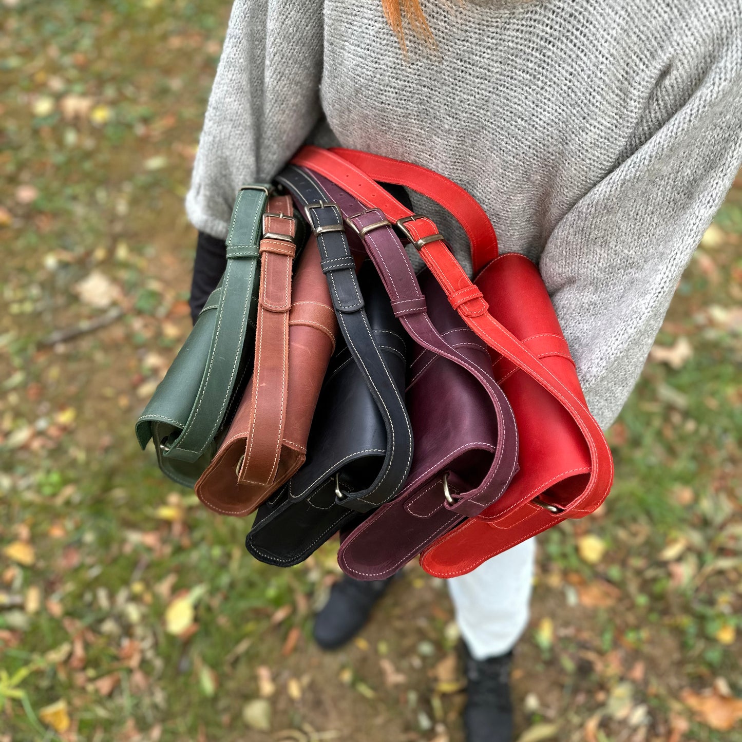 Leather Crossbody Bag Women