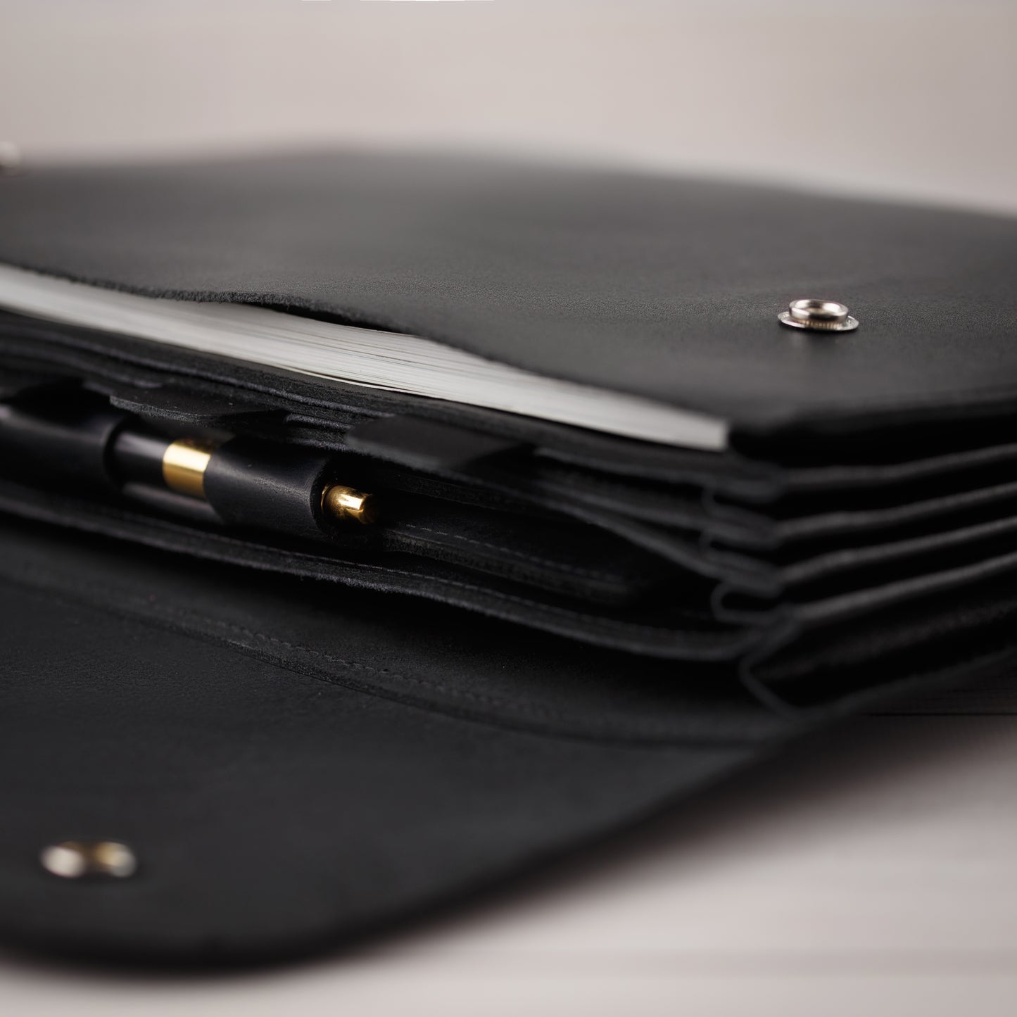 Leather File Folder, Accordian File Organizer, Leather Holder A4 for documents, Vertical Expanding Folder