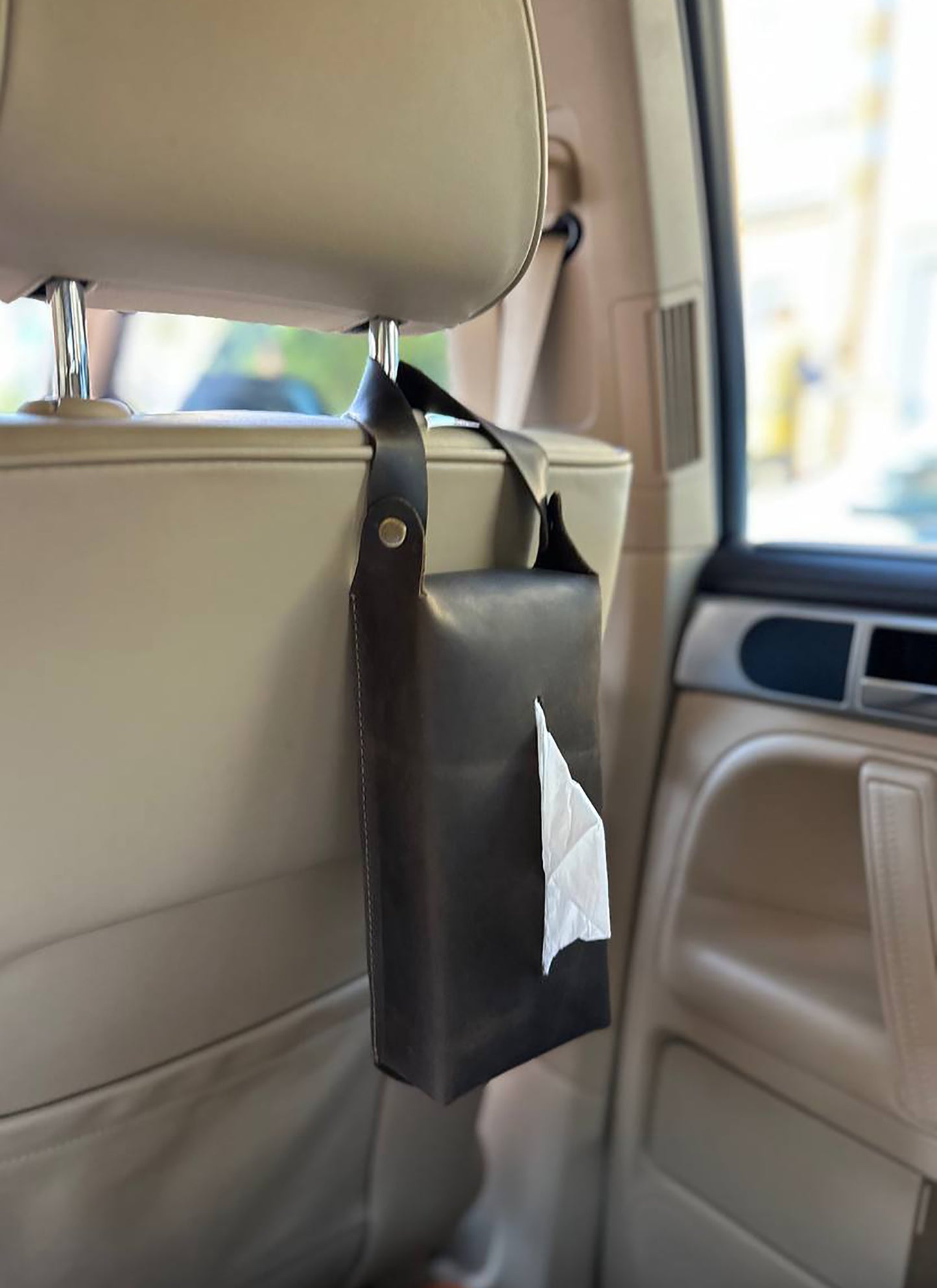 Leather Tissue Box, Car Tissue Case Holder, Leather Tissue Holder, Backseat Napkin Case for Car, WEDDING Gift