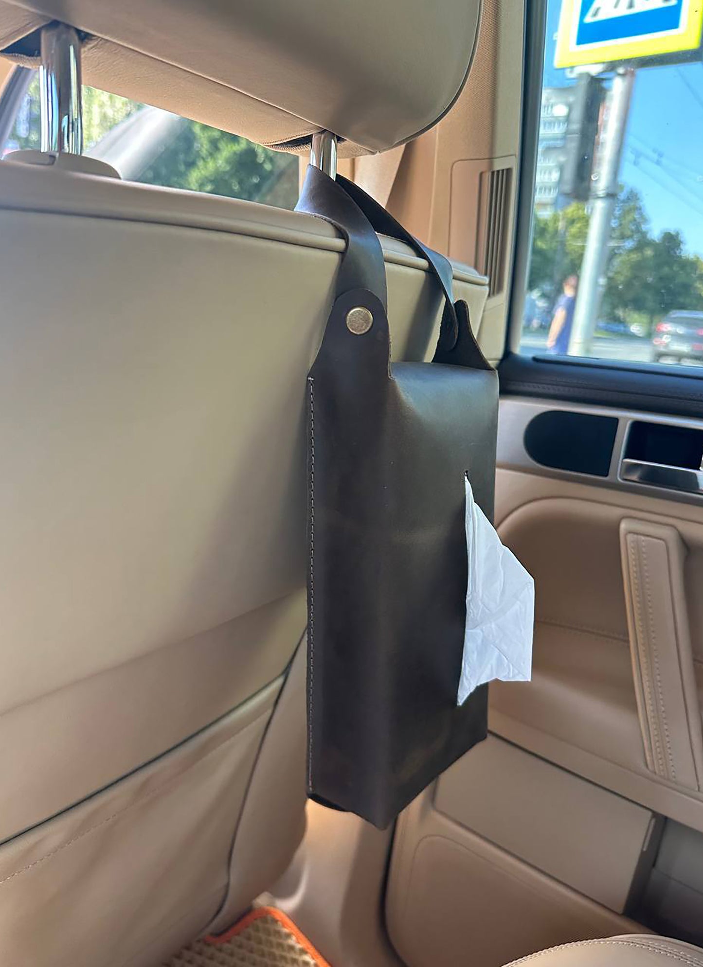Leather Tissue Box, Car Tissue Case Holder, Leather Tissue Holder, Backseat Napkin Case for Car, WEDDING Gift