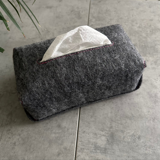 tissue box cover made of felt
