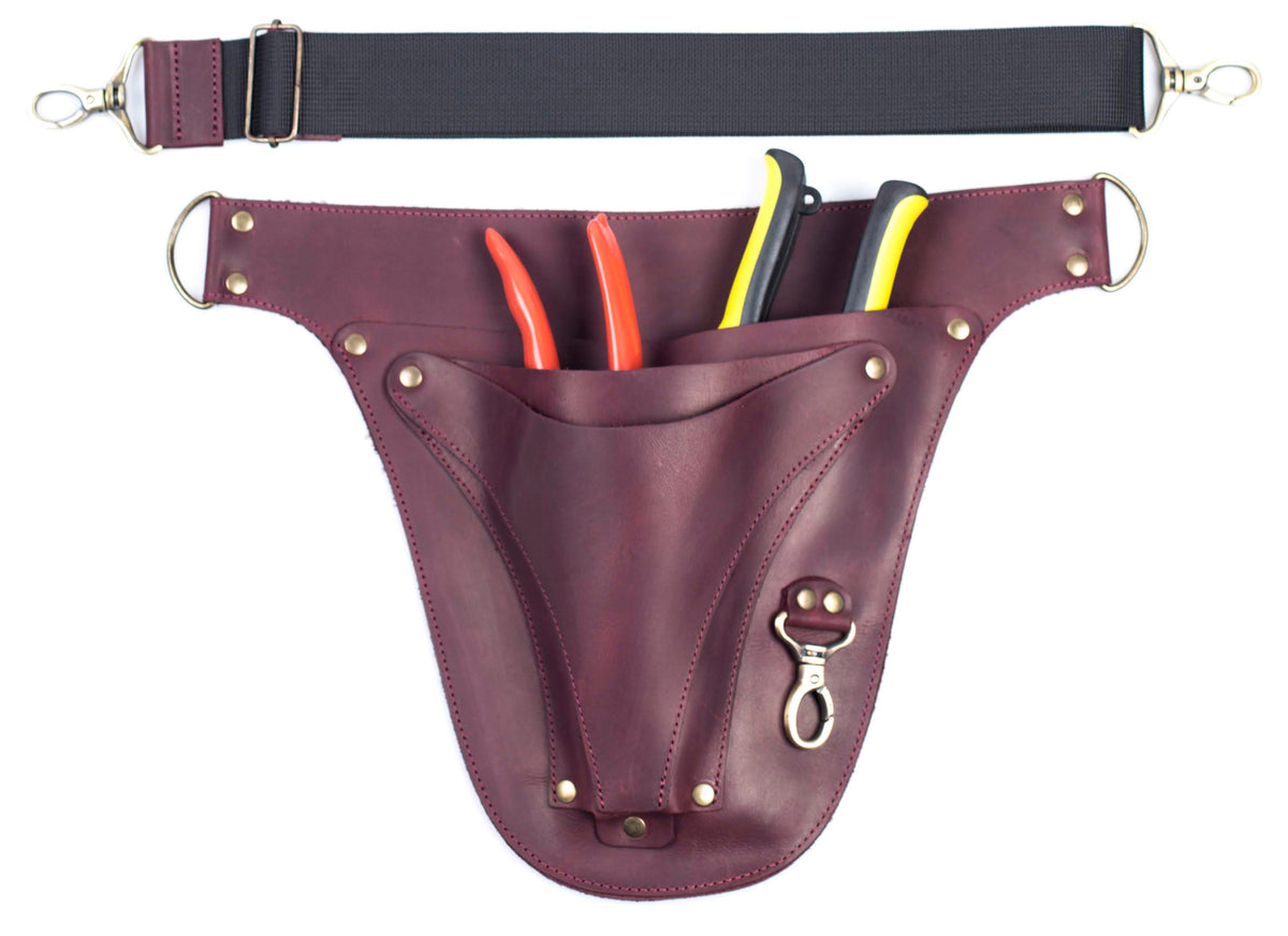 Leather Tool Belt for Farmer Florist Gardener Bag Holder