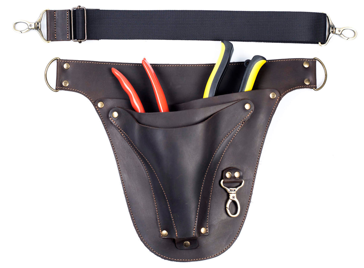 Leather Tool Belt for Farmer Florist Gardener Bag Holder