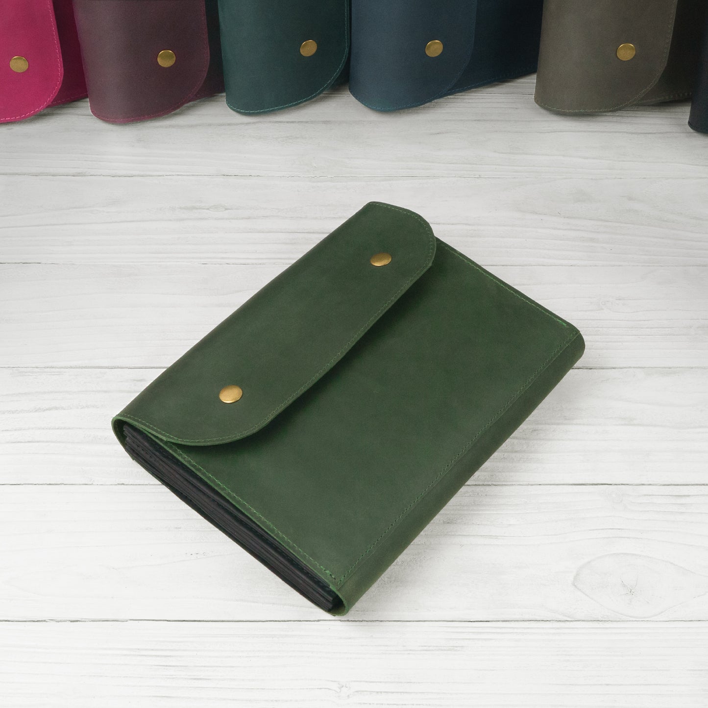 Accordian File Organizer, Leather File Holder A5 for documents, Vertical Expanding Folder