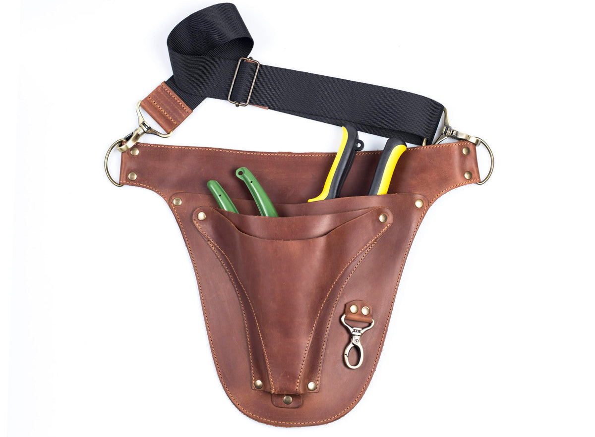 Leather Tool Belt for Farmer Florist Gardener Bag Holder