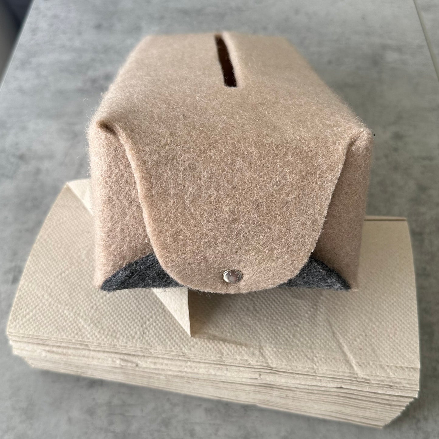 Tissue Box Felt Holder, Tissue Box Cover, 7th anniversary WEDDING Gift
